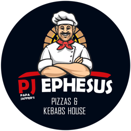Papa Jaffer's Turkish Kebab and Pizza House logo.